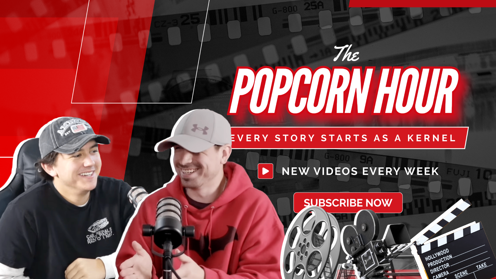 Matt and Jimmy, hosts of The Popcorn Hour